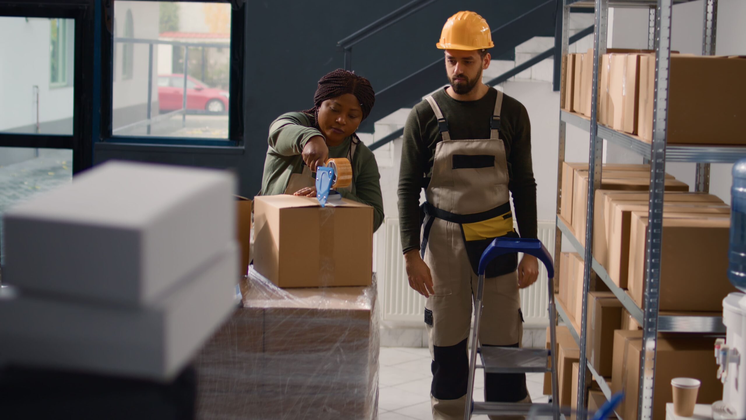 warehouse-trainee-learns-seal-boxes